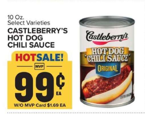 Castleberry’s Hot Dog Chili Sauce