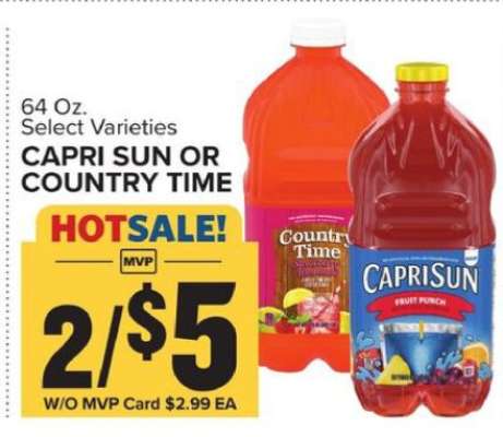Capri Sun or Country Time