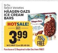 Häagen-Dazs Ice Cream Bars