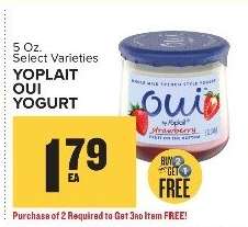 Yoplait Oui Yogurt