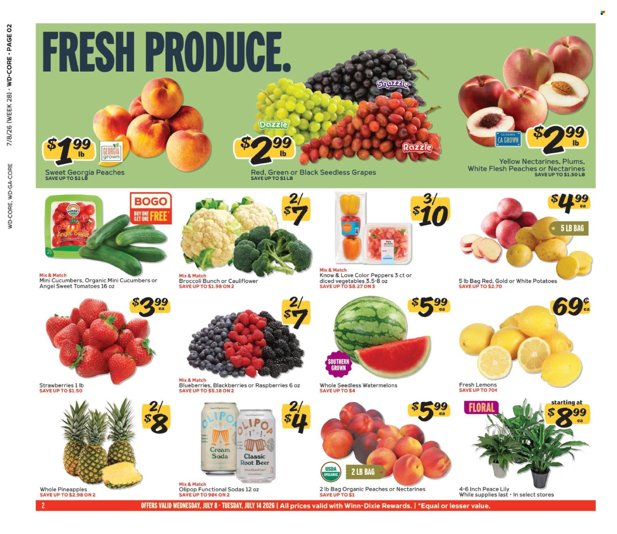 Winn Dixie ad  - 07.08.2026 - 07.14.2026. Page 2