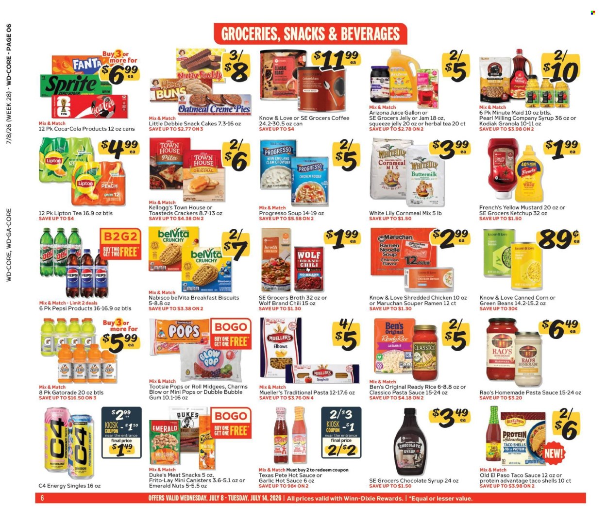 Winn Dixie ad  - 07.08.2026 - 07.14.2026. Page 6