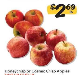 Honeycrisp or Cosmic Crisp Apples