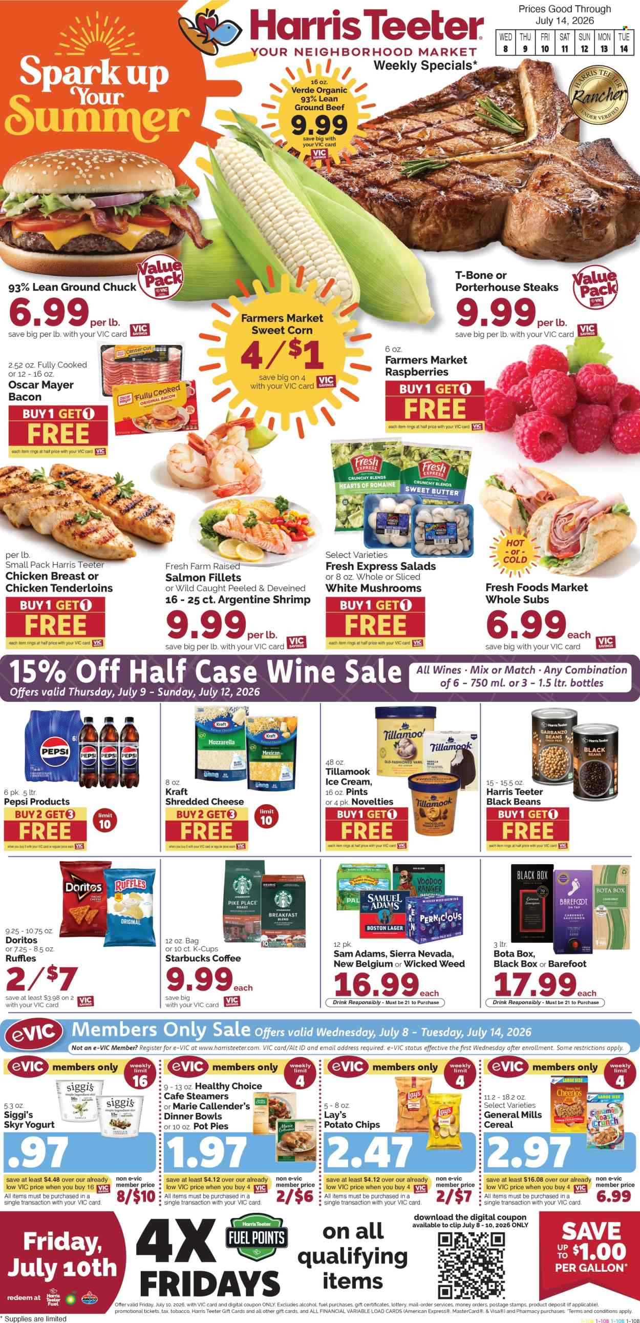 Harris Teeter ad  - 07.08.2026 - 07.14.2026. Page 1