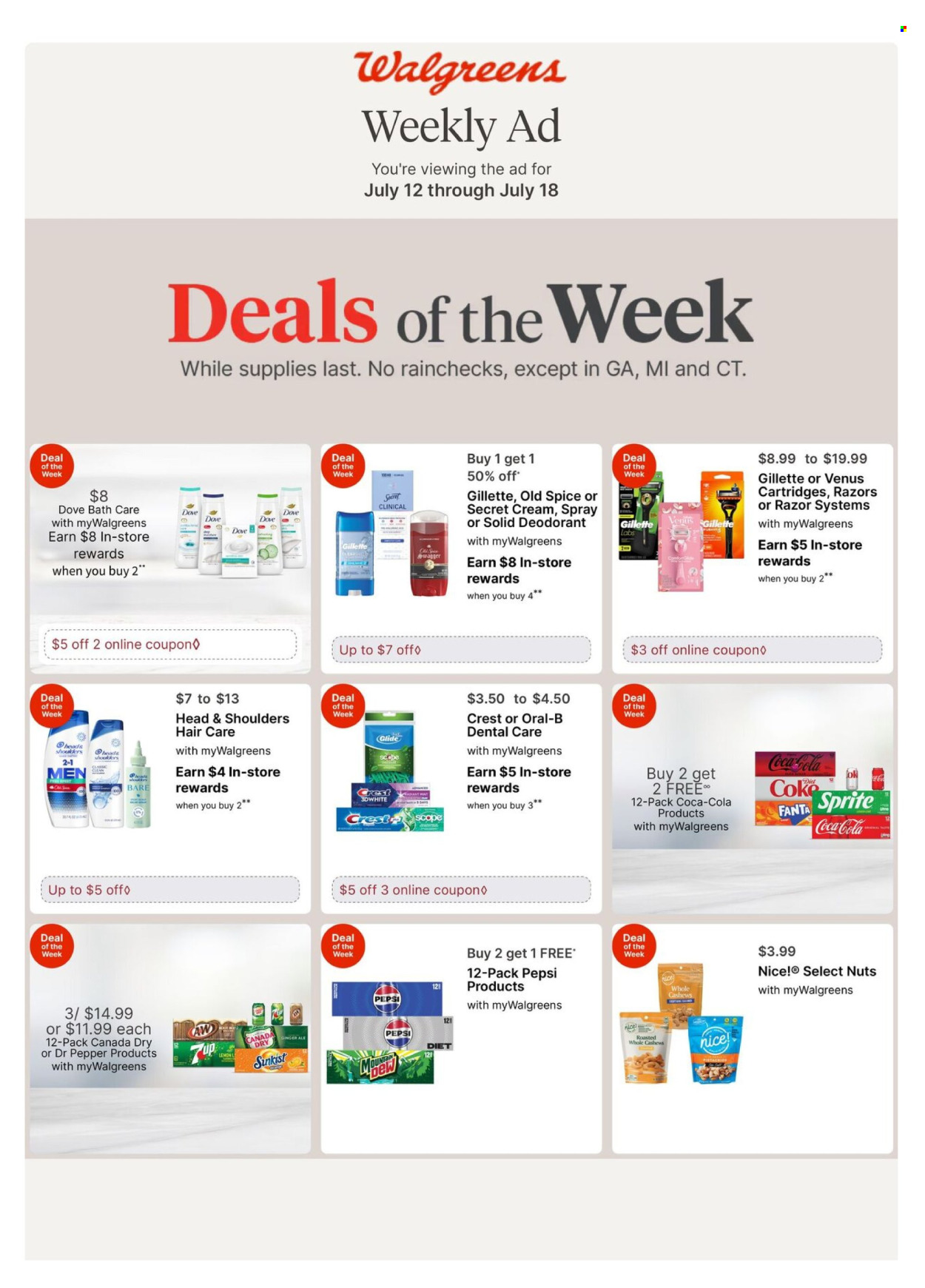 Walgreens ad  - 07.12.2026 - 07.18.2026. Page 1