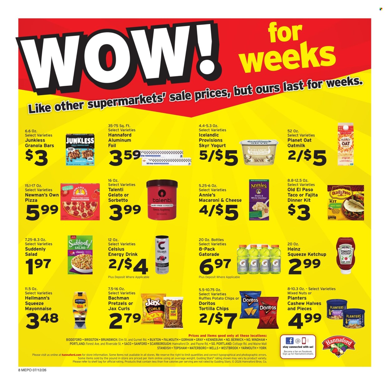 Hannaford ad  - 07.12.2026 - 07.18.2026. Page 8
