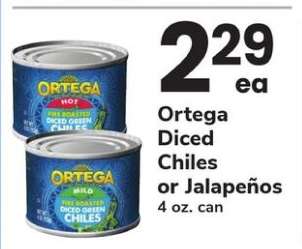 Ortega Diced Chiles or Jalapeños