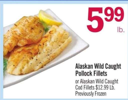 Alaskan Wild Caught Pollock Fillets