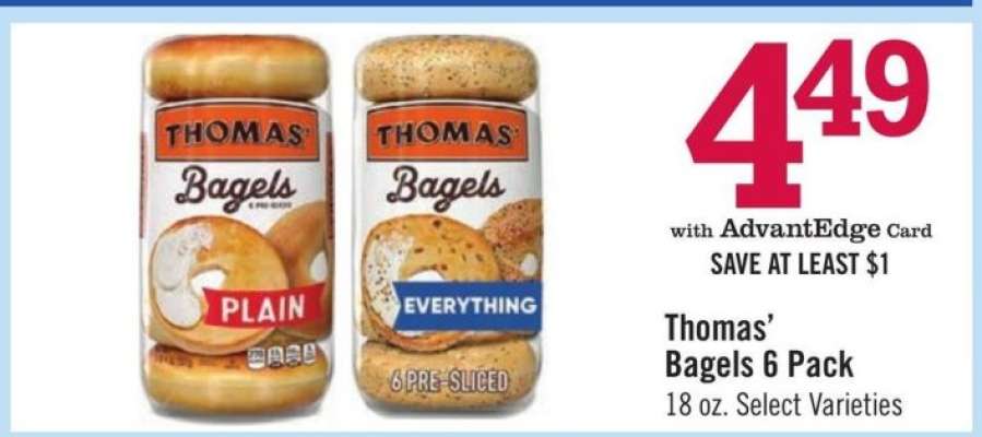 Thomas' Bagels 6-Pack