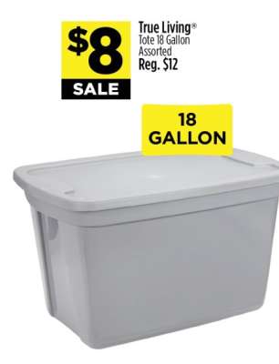 True Living® Tote 18 Gallon Assorted