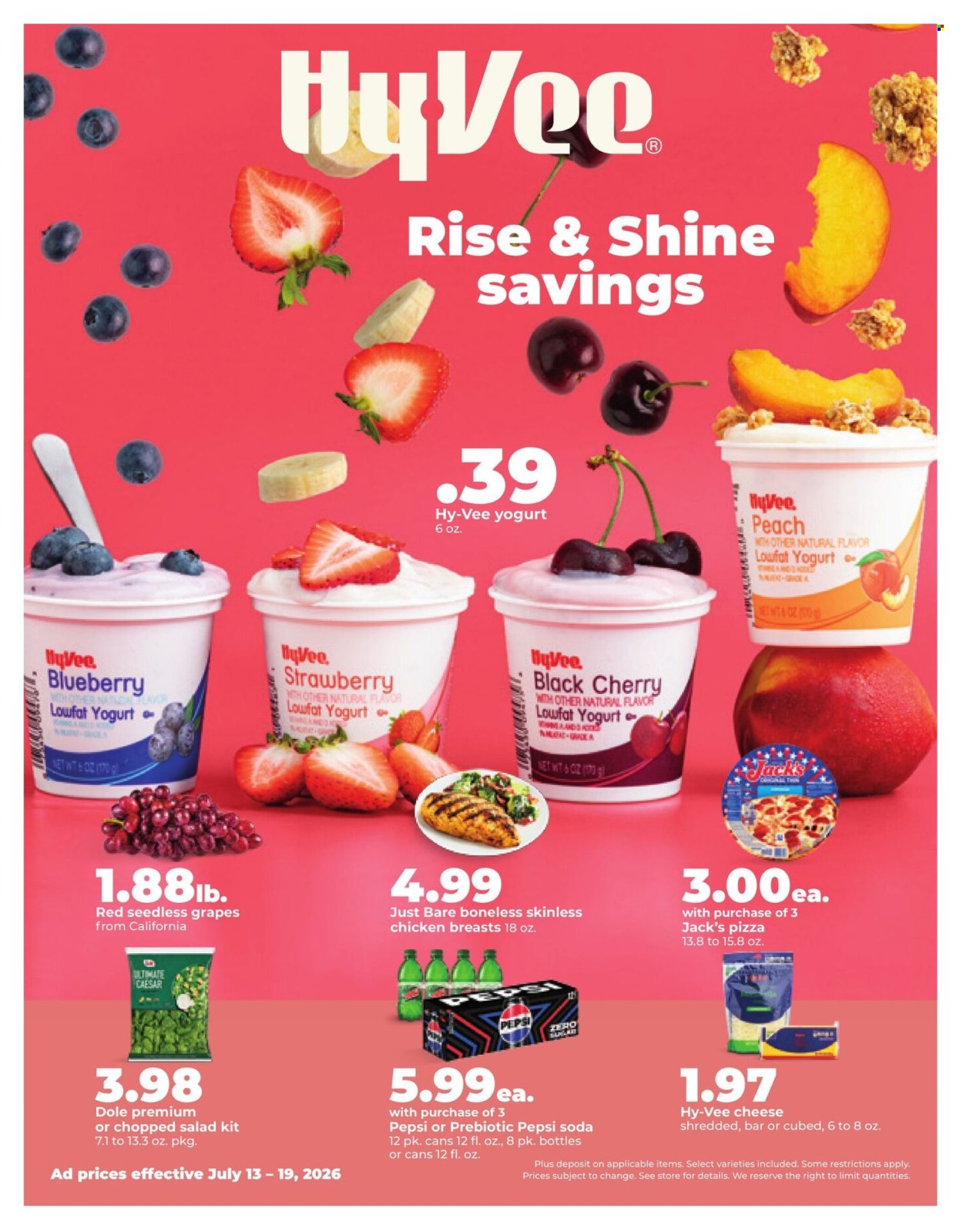 Hy-Vee ad  - 07.13.2026 - 07.19.2026. Page 1