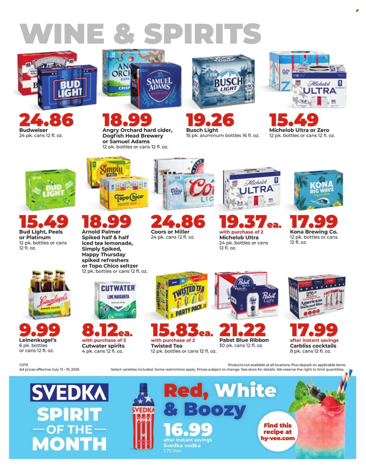 Hy-Vee ad  - 07.13.2026 - 07.19.2026. Page 39