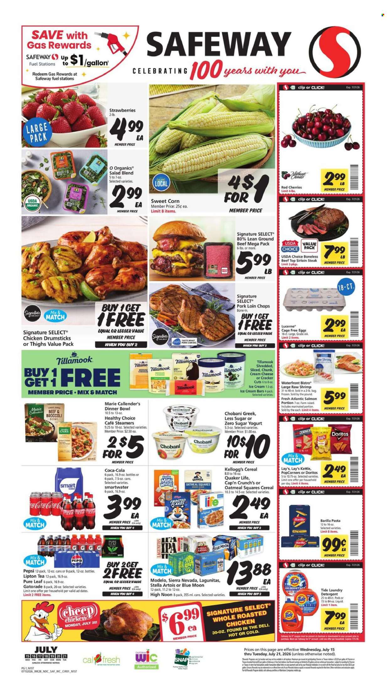 Safeway ad  - 07.15.2026 - 07.21.2026. Page 1