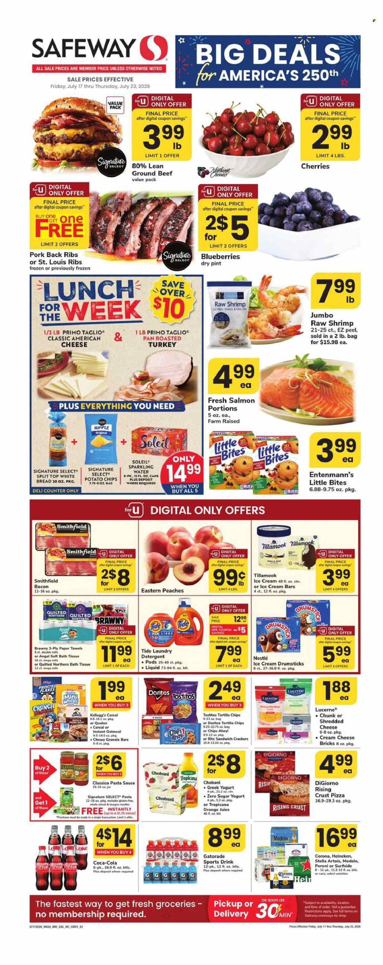 Safeway ad  - 07.17.2026 - 07.23.2026. Page 1