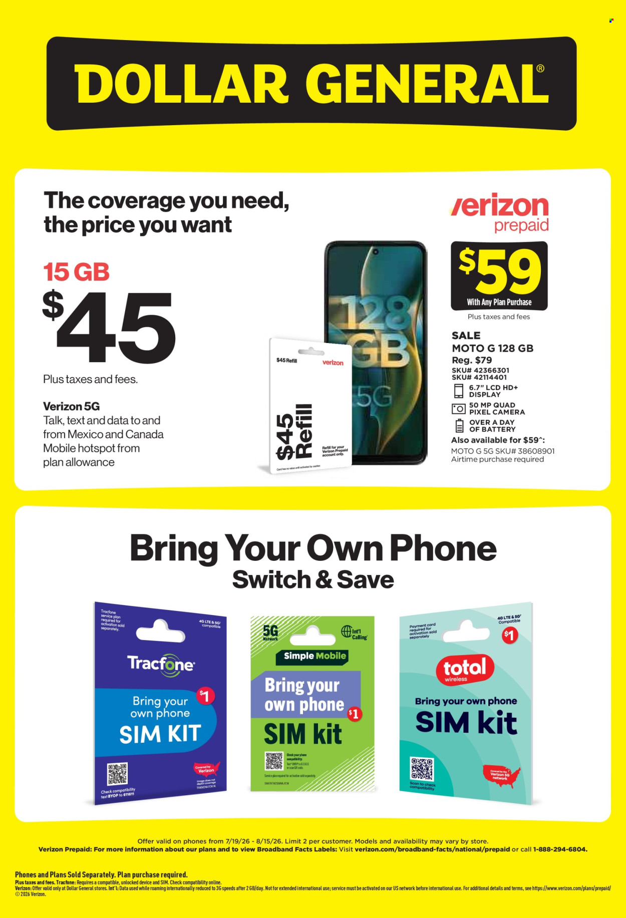 Dollar General ad  - 07.19.2026 - 08.15.2026. Page 2