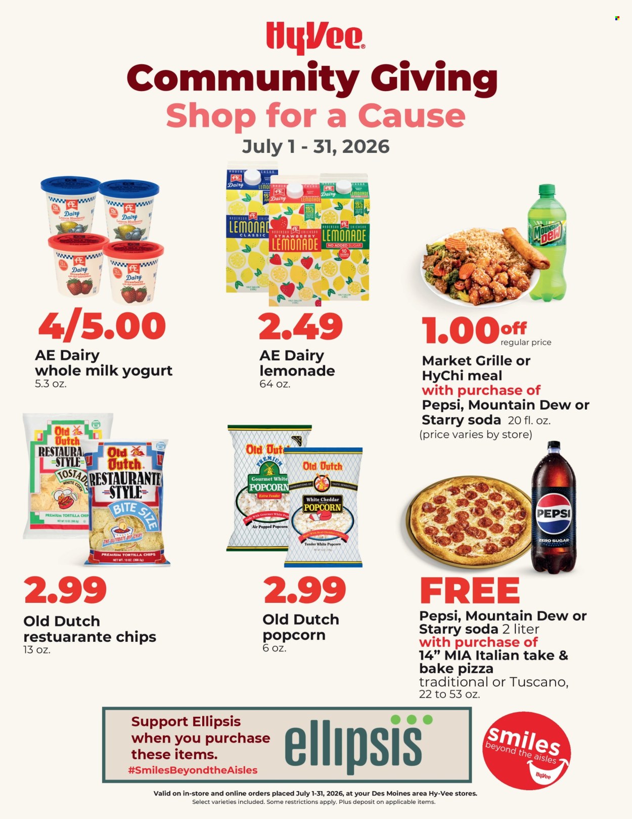 Hy-Vee ad  - 07.01.2026 - 07.31.2026. Page 1