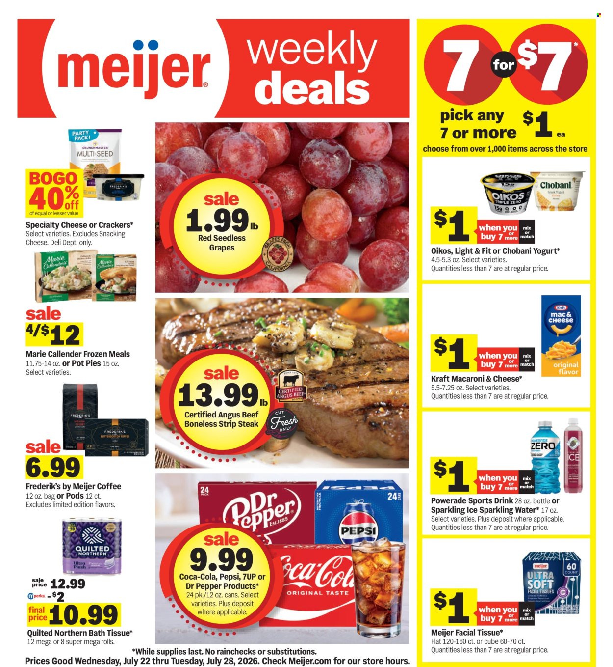 Meijer ad  - 07.22.2026 - 07.28.2026. Page 1