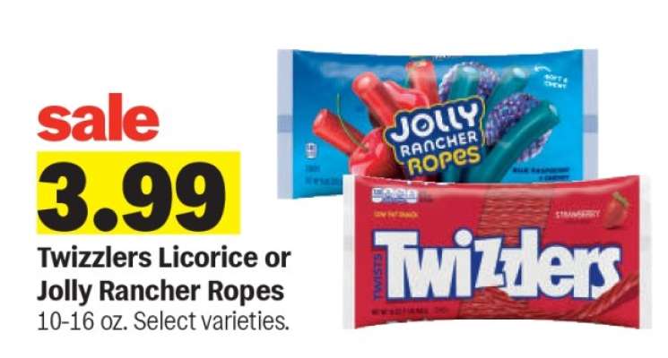 Twizzlers Licorice or Jolly Rancher Ropes