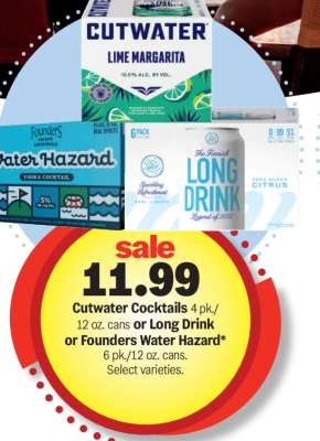 Cutwater Cocktails or Long Drink or Founders Water Hazard