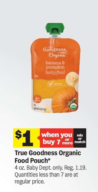 True Goodness Organic Food Pouch