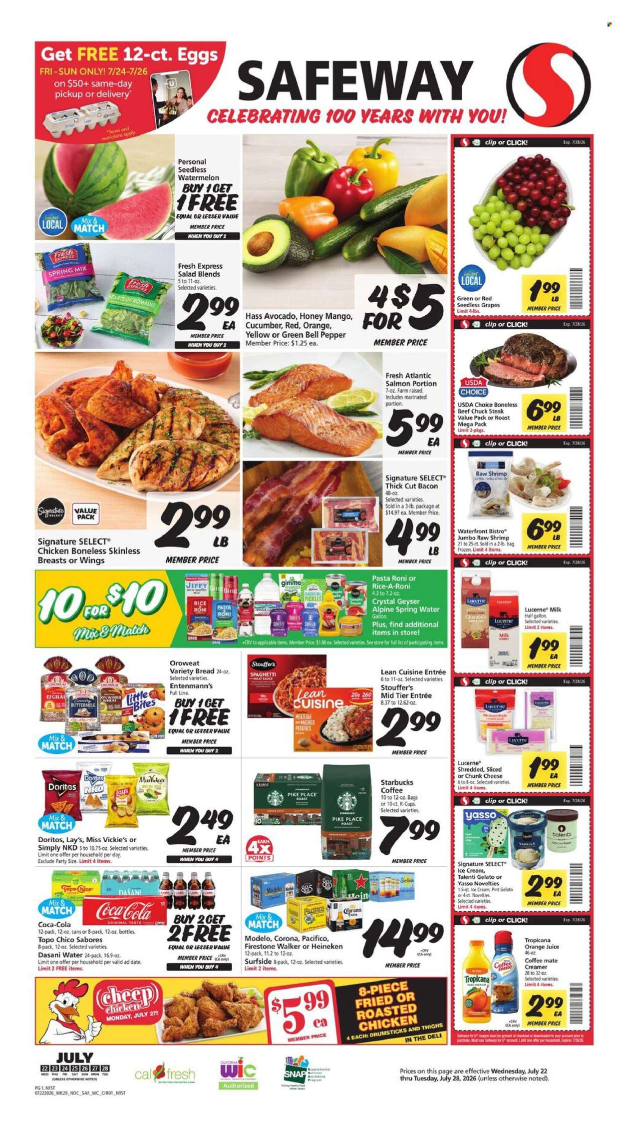 Safeway ad  - 07.22.2026 - 07.28.2026. Page 1