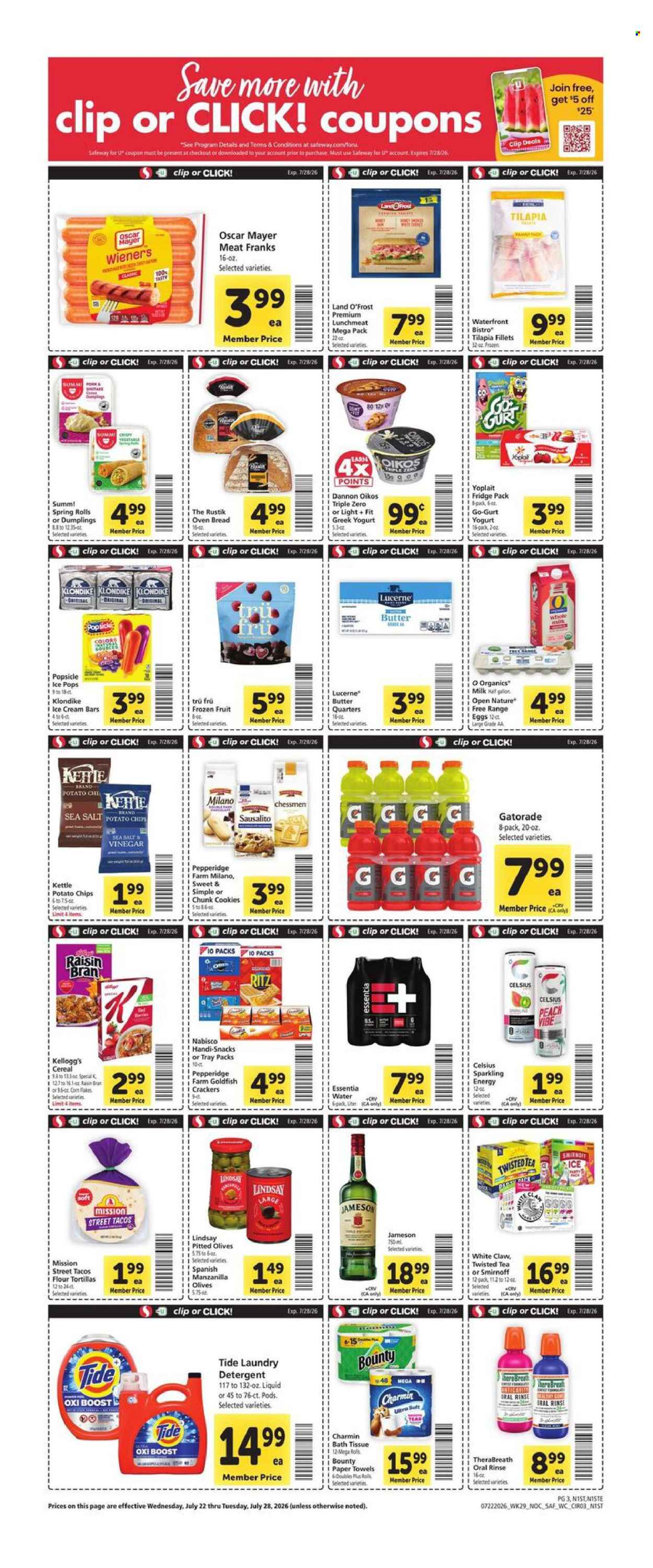 Safeway ad  - 07.22.2026 - 07.28.2026. Page 3