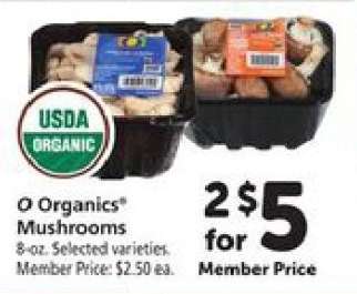 O Organics Mushrooms