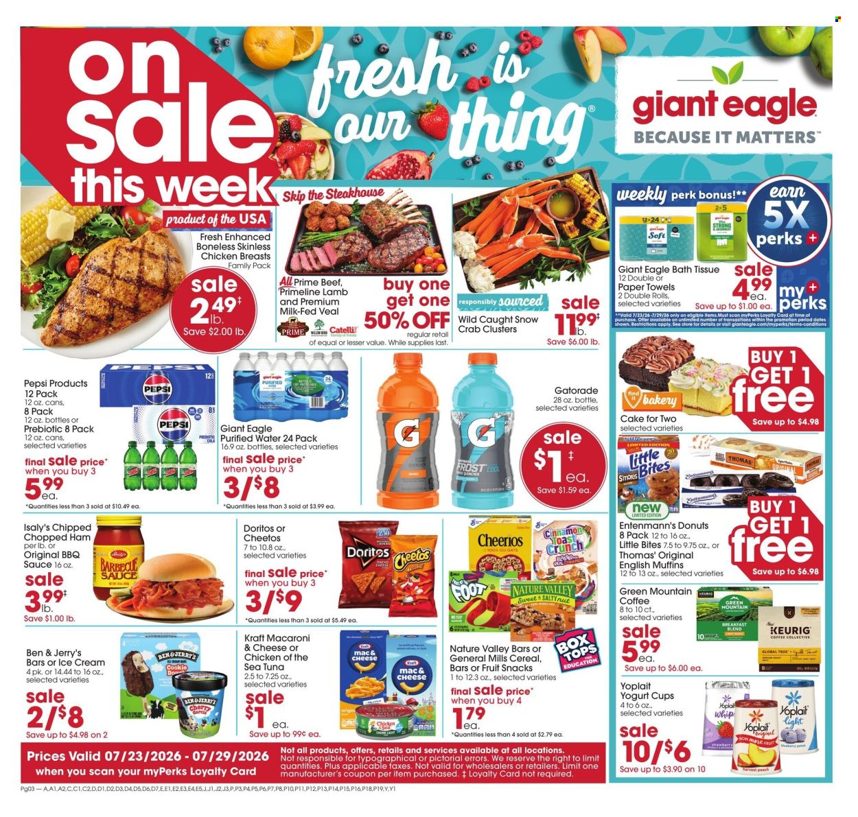 Giant Eagle ad  - 07.23.2026 - 07.29.2026. Page 1
