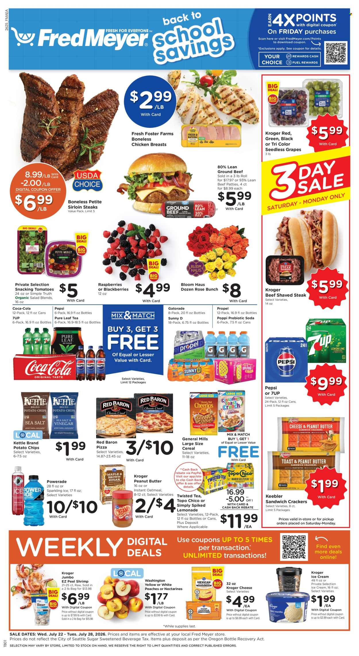 Fred Meyer ad  - 07.22.2026 - 07.28.2026. Page 1