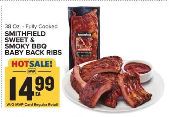 Smithfield Sweet & Smoky BBQ Baby Back Ribs