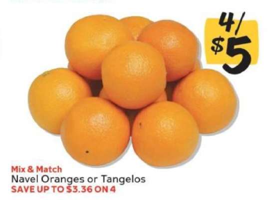 Navel Oranges or Tangelos