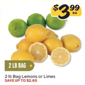 2 lb Bag Lemons or Limes