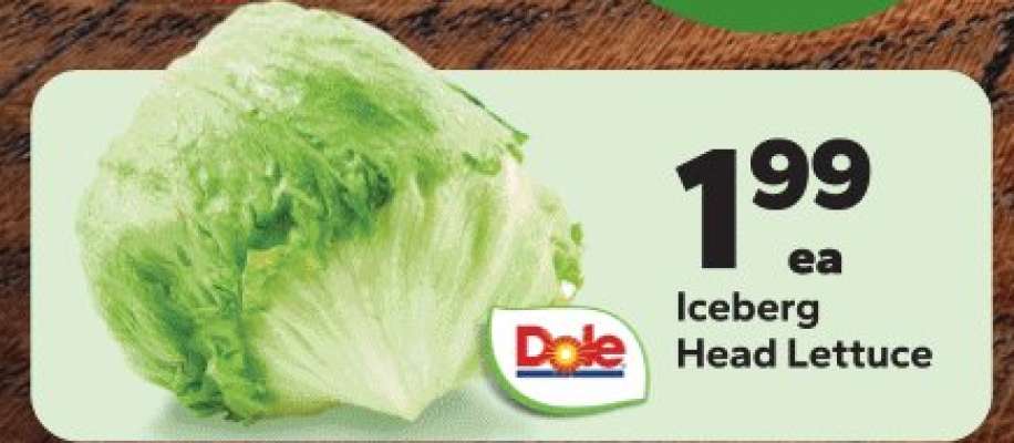 Dole Iceberg Head Lettuce