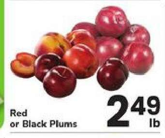Red Or Black Plums