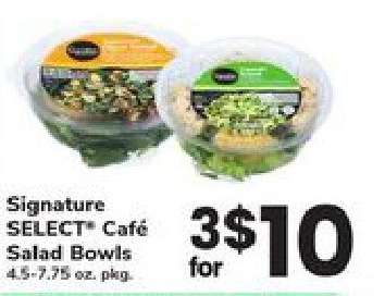 Signature SELECT Café Salad Bowls