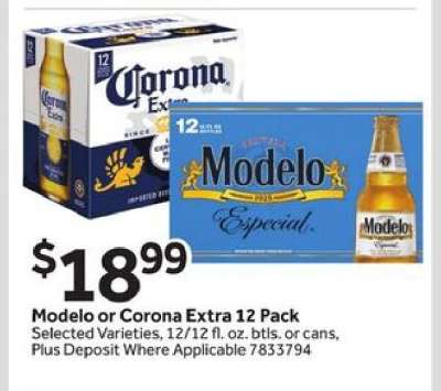 Modelo or Corona Extra 12 Pack