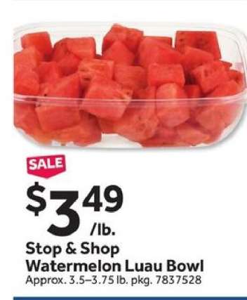 Stop & Shop Watermelon Luau Bowl