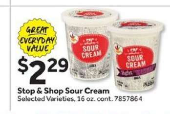 Stop & Shop Sour Cream