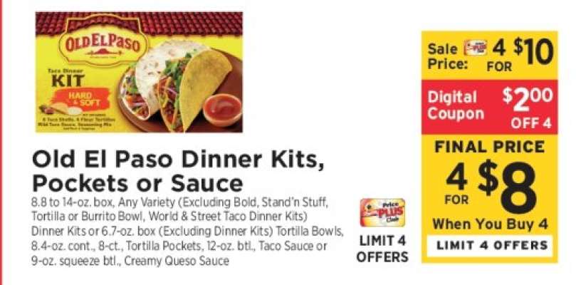 Old El Paso Dinner Kits, Pockets or Sauce