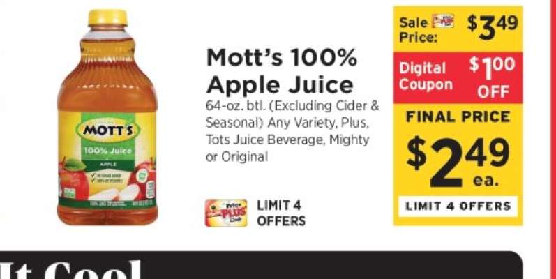 Mott's 100% Apple Juice