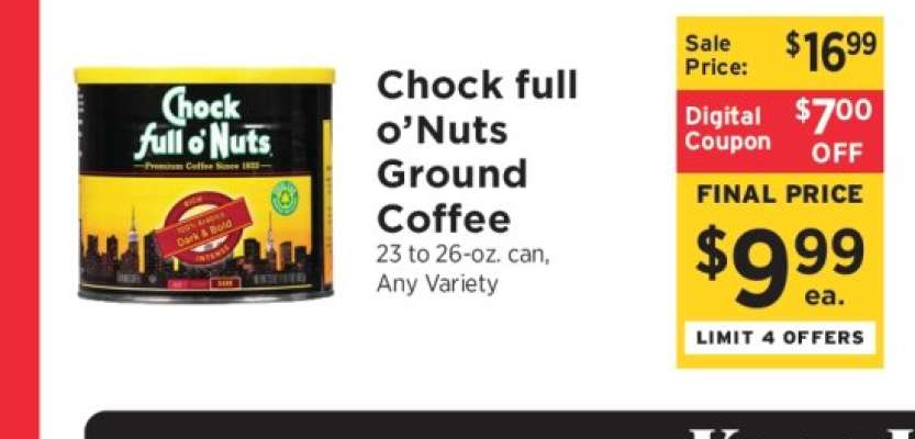 Chock full O'Nuts Ground Coffee