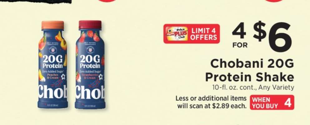 Chobani 20G Protein Shake