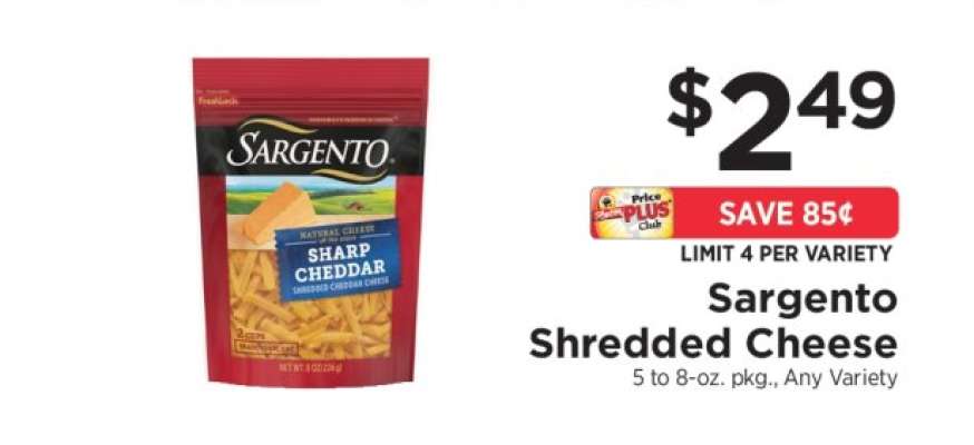 Sargento Shredded Cheese