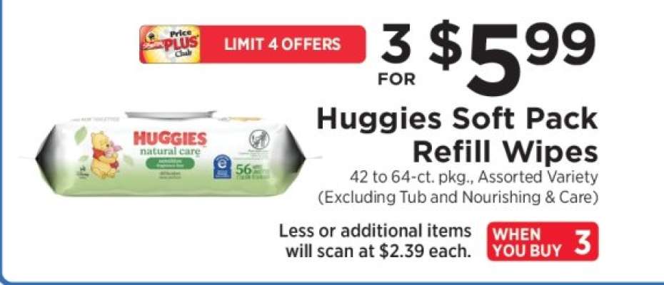 Huggies Soft Pack Refill Wipes