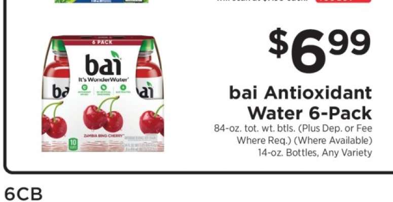 bai Antioxidant Water 6-Pack