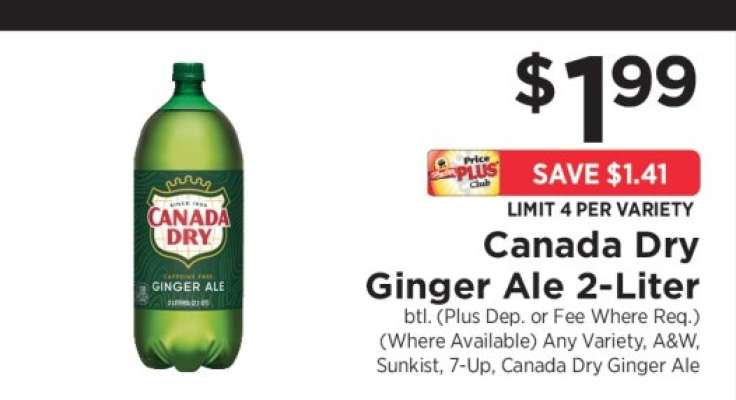 Canada Dry Ginger Ale 2- liter