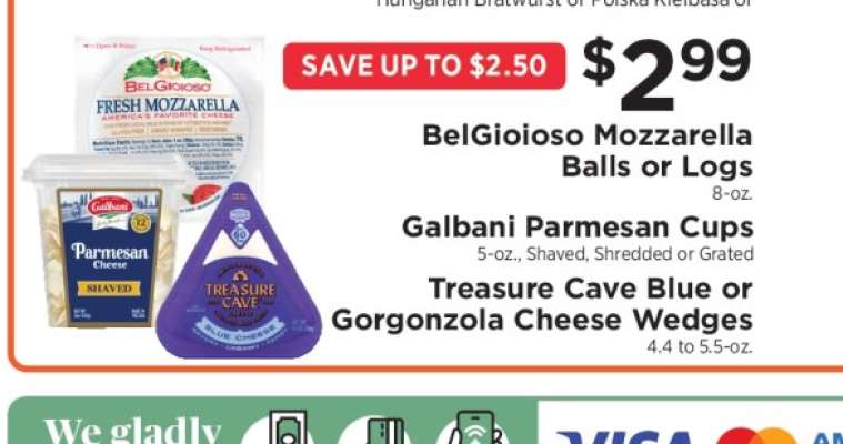 Belgioioso Mozzarella Balls or Logs