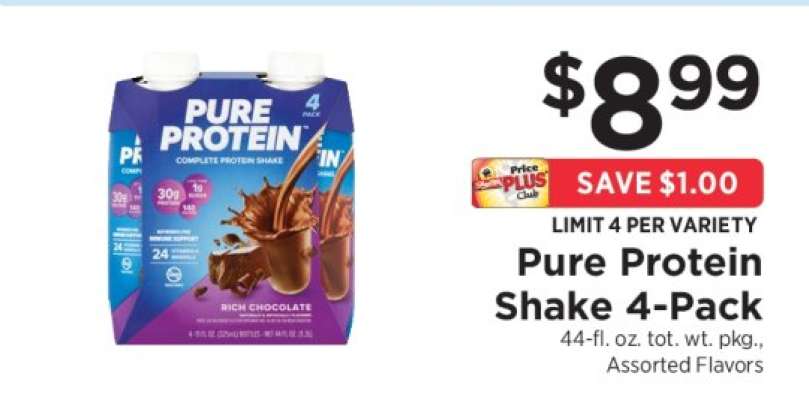 Pure Protein Shake 4-Pack