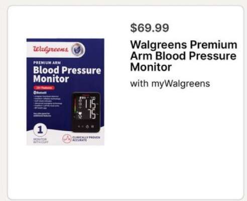 Walgreens Premium Arm Blood Pressure Monitor