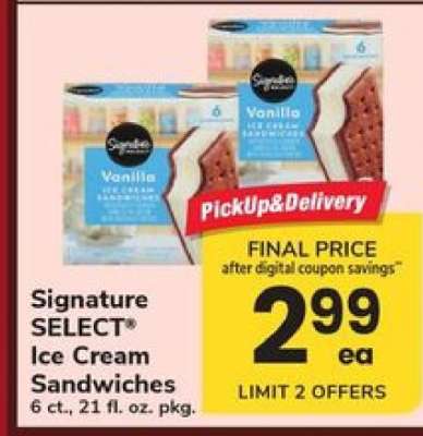 Signature SELECT Ice Cream Sandwiches